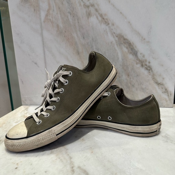 CONVERSE Classic Olive Green Canvas Sneakers - Picture 1 of 8